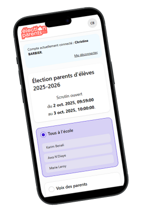 Vote sur mobile